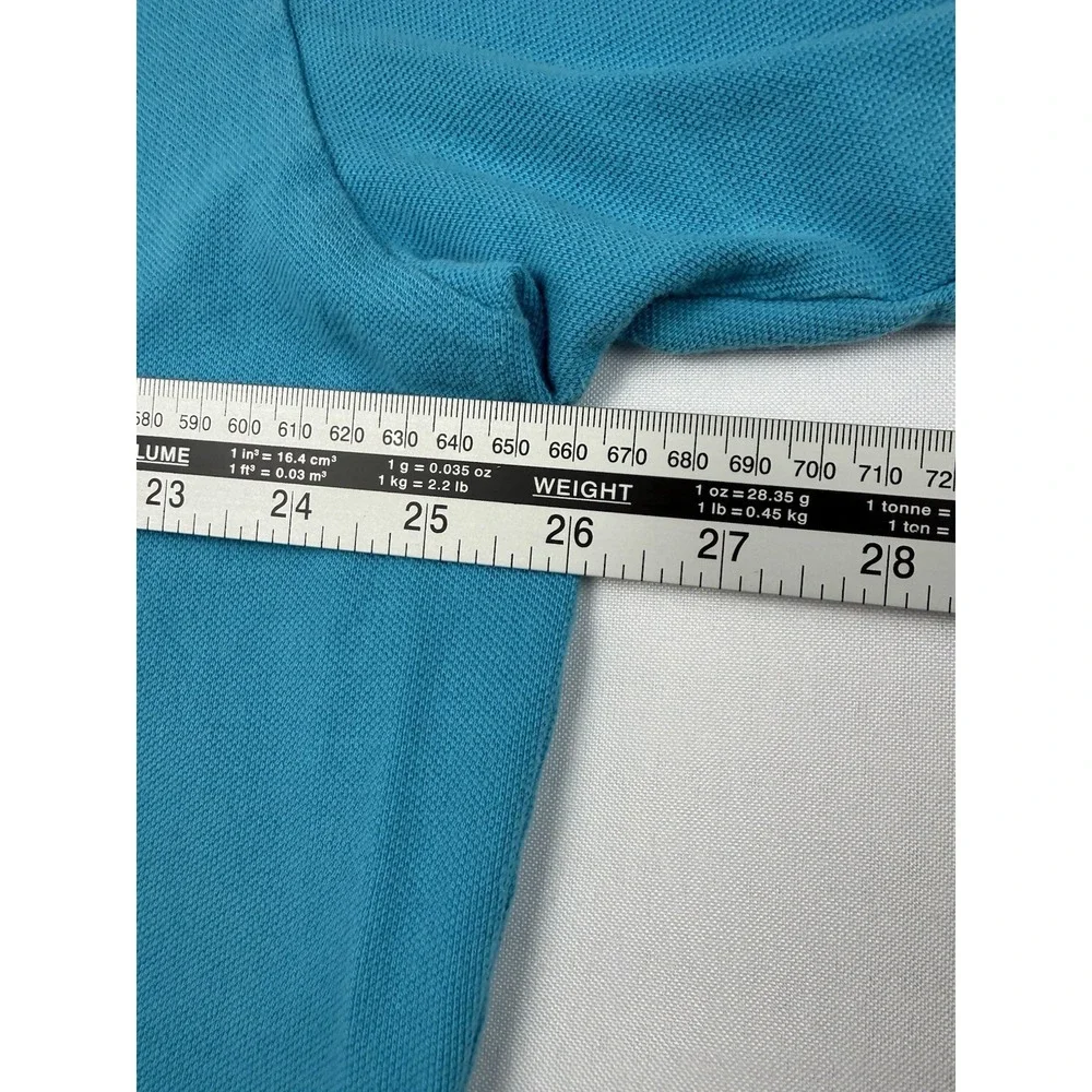 Vintage Polo‎ Ralph Lauren Shirt Mens 2XL TTG Teal Short Sleeve Yellow Pony Rare
